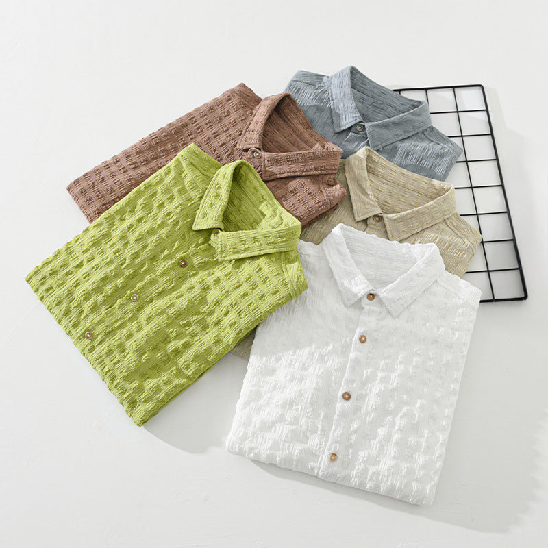Casual shirt met structuur