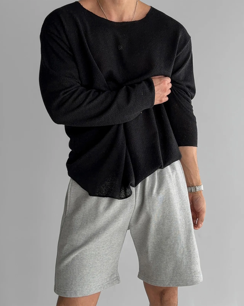 Casual gebreid T-shirt